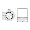 OLAJSZŰRŐ JFO279S JAPANPARTS TC138-TC142 KAW24-LE-BR20-KOH15 kép 3
