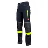 Munkavédelmi Deréknadrág 48 Urgent 719 softshell fekete-neon 