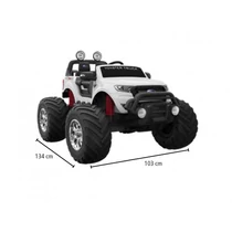 AKKUMULÁTOROS KISAUTÓ FORD RANGERMTWHITE 2X12V 7AH MAX:35KG