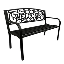 Kerti Pad Fekete/WELCOME/ T:250Kg 18Kg 128*58*90cm 5100208