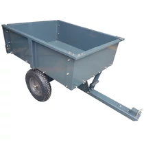 Utánfutó 350 kg billenős, fém fűnyírótraktorhoz Bluebird
