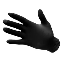 Kesztyű  S-XL A925 nitrile fekete 100pár/doboz