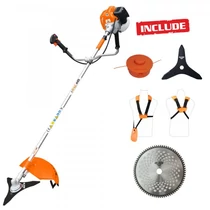 Fűkasza Ruris DAC 510 62cm3, 3,5Le, damilfej + 3 féle tárcsa