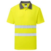 Póló M Portwest ES477 Jóláthatósági galléros sárga