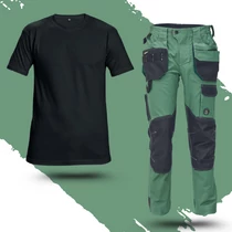 Munkaruha Szett Dayboro zöld deréknadrág +Teesta fekete poló 