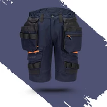 Munkavédelmi Rövidnadrág 34 Dx444 navy kék Portwest