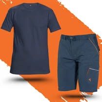 Munkaruha Szett Issaline 9036B rövidnadrág + navy kék poló