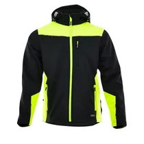 Kabát XL Sara Comfort plus softshell fekete-neon