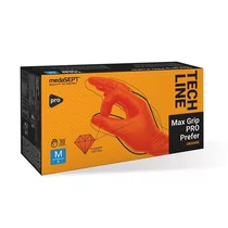 Munkavédelmi kesztyű M Procera Max Grip 50pár/doboz narancs 