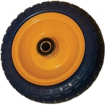 Kerék Tömör Fémfelnis+golyós Csapágy 3.00-4 Sárga Molnárkocs