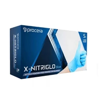 Kesztyű 8-10 Procera Nitrilgo kék 100pár/doboz