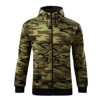 PULÓVER M MALFINI CAMO ZIPPER C19-34 ZÖLD TEREP