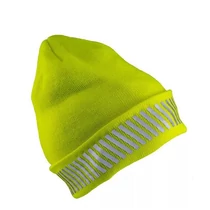 Sapka kötött Urgent 7021 Jóláthatósági sárga