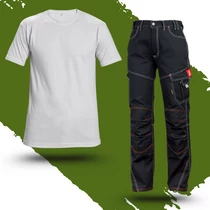 Munkaruha Szett Urgent-b deréknadrág + fehér poló