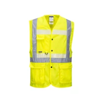 Jól Láthatósági Mellény 2XL Glowtex G476 vezetői sárga