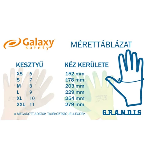 KESZTYŰ GALAXY LATEX GARDEN 207. 7-8-9-10 kép 2