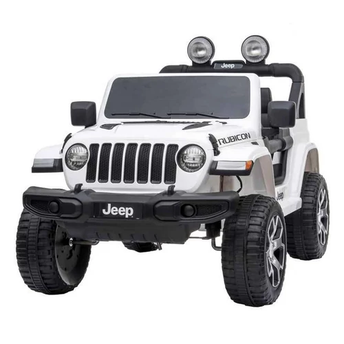 AKKUMULÁTOROS KISAUTÓ JEEP WRAGLER RUBICON WHITE 10 AH