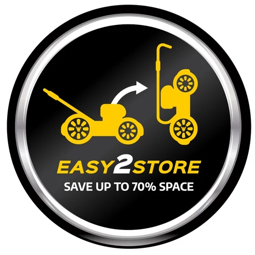 Fűnyíró akkus MOWOX EM 4140 PX-Li 40V 4Ah 41cm 50L fém ház kép 3