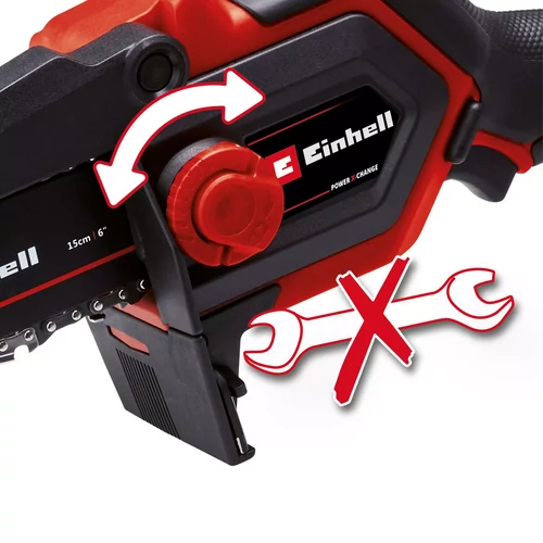 Láncfűrész ritkító Einhell akkus GE-PS 18/15 Li Holster Kit kép 7