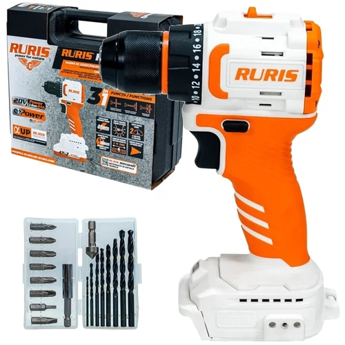 Fúró csavarozó RURIS akkus RMX1240 Power Alfa Up + akku +töl