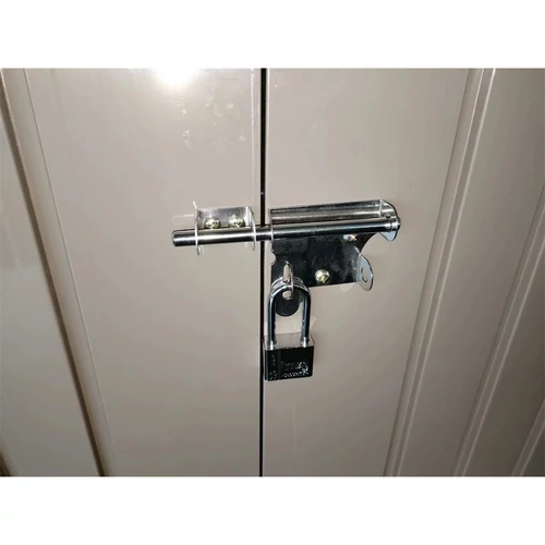 Fém kerti tároló RMSP 6x8 barna 2,4 x 1,8 m lapostetővel kép 6