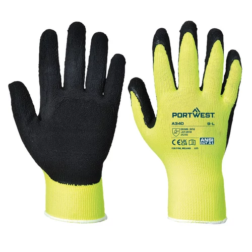 Munkavédelmi kesztyű 9-10 A340 Hivis Grip Pw Sárga