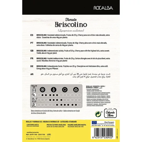 Paradicsom Briscolino Tomate Farmer 8 szem Rocalba