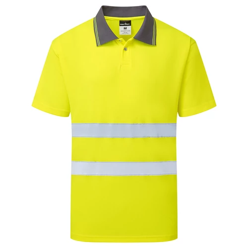 Póló M Portwest ES477 Jóláthatósági galléros sárga
