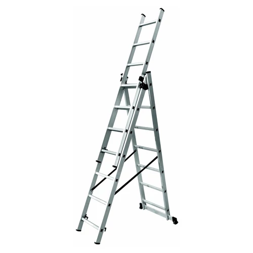 Létra Fieldmann FZZ 4008 Alu 2 Ágú Teleszkópos 10 Fokú 6,7m