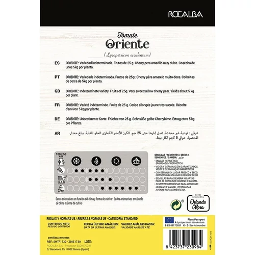 Paradicsom Oriente Tomate Farmer 8 szem Rocalba