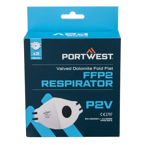Pormaszk Szelepes Portwest P210 FFP2 3db/csomag