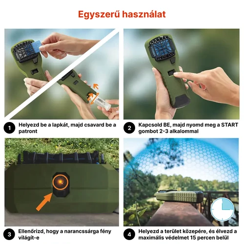 Thermacell szúnyogriasztó készülék olivazöld MR-300G