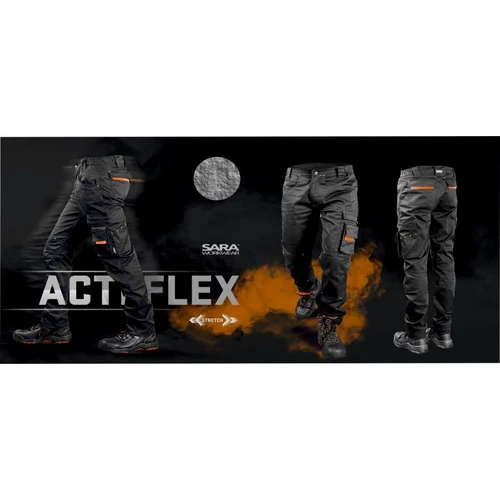 DERÉKNARÁG 44 ACTIFLEX SARA SAKO FEKETE/NARANCS kép 3