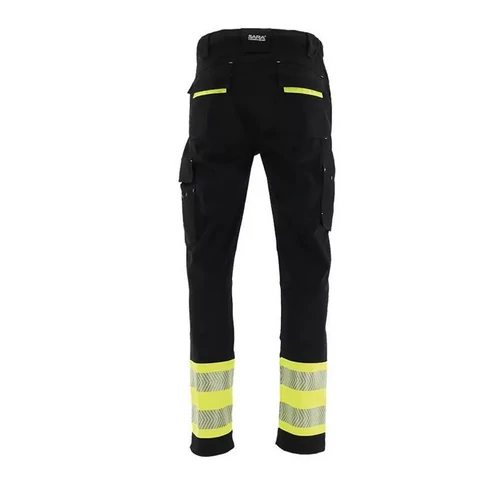 Munkavédelmi deréknadrág 48 Sara Actiflex Neo fekete-neon