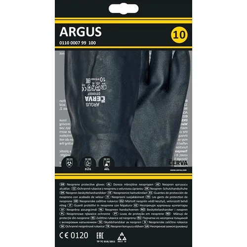 KESZTYŰ 9-10-11 ARGUS NEOPRÉN 33CM FEKETE 0110000799110 kép 2