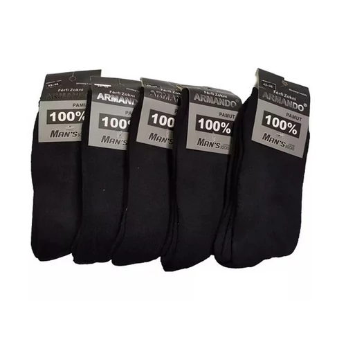 Zokni 39-42 Pamut Téli Armando 3801 Fekete