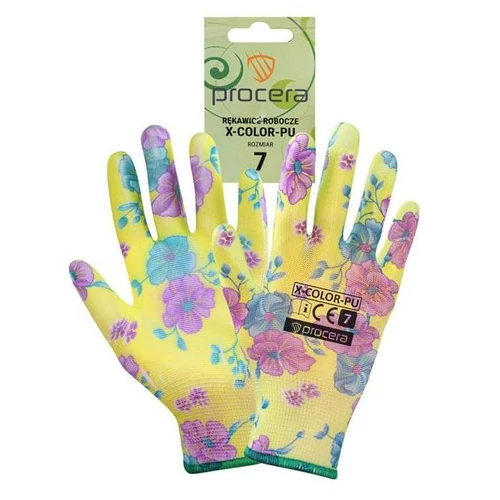Kesztyű Proc X-color-pu Mártott Virágos Női Derbi