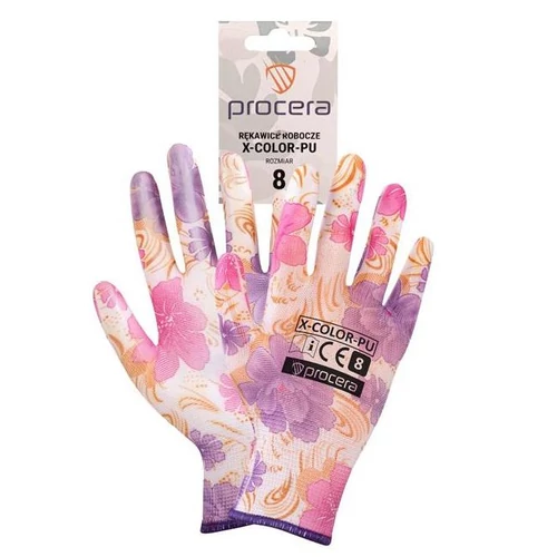 Kesztyű Proc X-color-pu Mártott Virágos Női Derbi