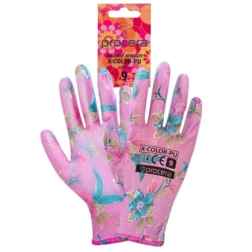 Kesztyű Proc X-color-pu Mártott Virágos Női Derbi