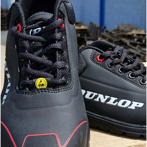 Munkavédelmi cipő 40 Dunlop S3 ESD SRC HRO matt fekete 