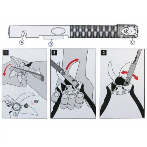 METSZŐOLLÓ FELCO PROFI 14+FELCO 905 TÖBBFUNKCIÓS ÉLEZŐ kép 6