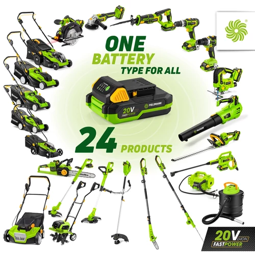 FŰNYÍRÓ AKKUMULÁTOROS FIELDMANN FZR 70335-A KIT 2X20V 330M kép 2