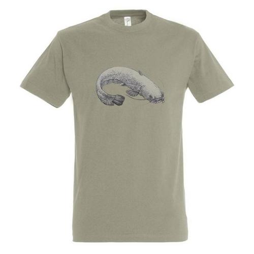 PÓLÓ S-2XL MÉRETIG HARCSA MINTÁVAL KHAKI KEREK NYAK