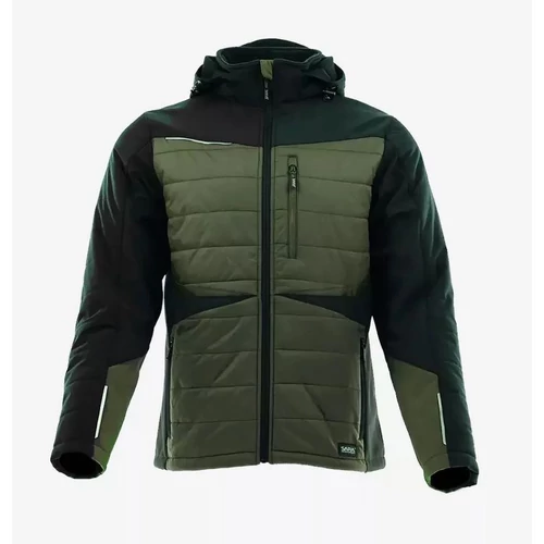 Kabát M Sara Comfort Winter Hybrid bélelt zöld-fekete