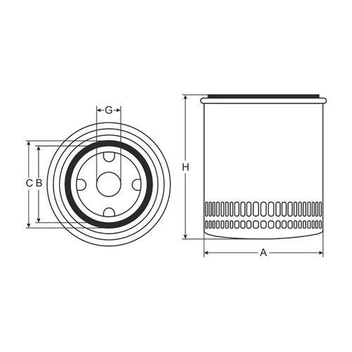 OLAJSZŰRŐ JFO279S JAPANPARTS TC138-TC142 KAW24-LE-BR20-KOH15 kép 3