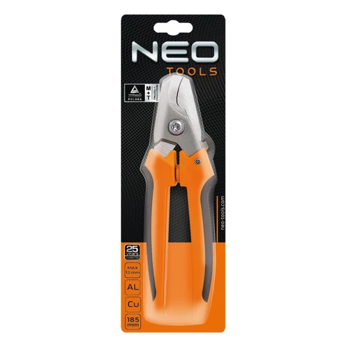 KÁBELVÁGÓ FOGÓ NEO 185MM 13MM-ALU-RÉZ 01-510 9001510 kép 2
