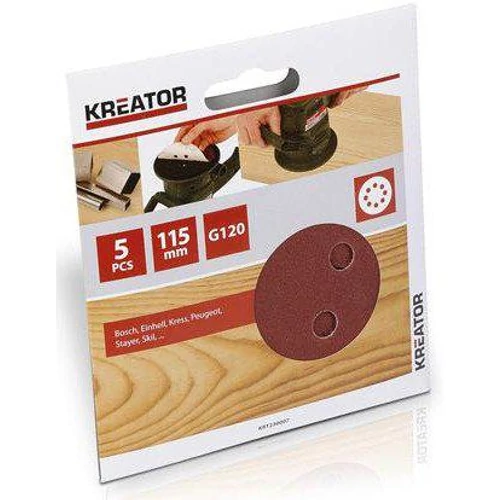 Kreator Csiszolólap Rota Tépőzáras 115mm/p40 5db 056103