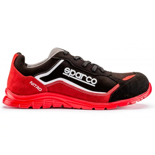 VÉDŐCIPŐ 44 SPARCO NITRO S3 SRC FEKETE-PIROS