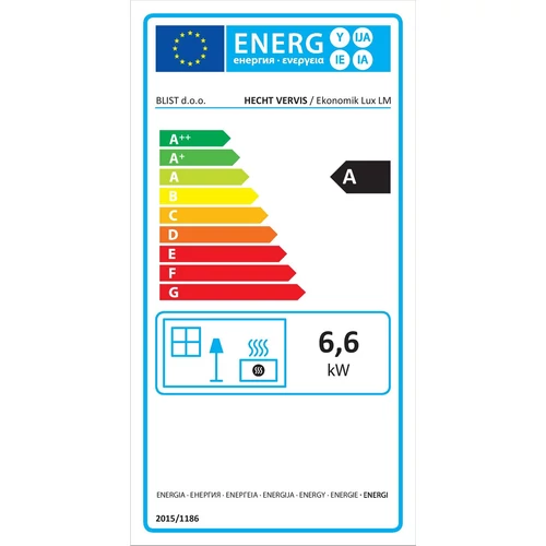KÁLYHA HECHT VERVIS 5-7KW ACÉL kép 7
