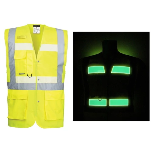 Jól Láthatósági Mellény 2XL Glowtex G476 vezetői sárga